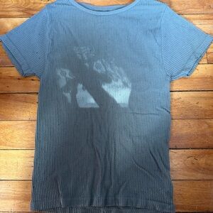 Free People Intimacy Charcoal Textured Knit Top